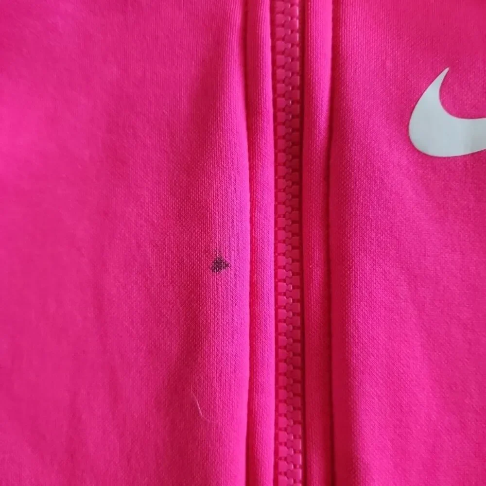 Nike Full-zip Hoodie Kids Size‎ Small Fuchsia Dri-FIT Sporty Athleisure